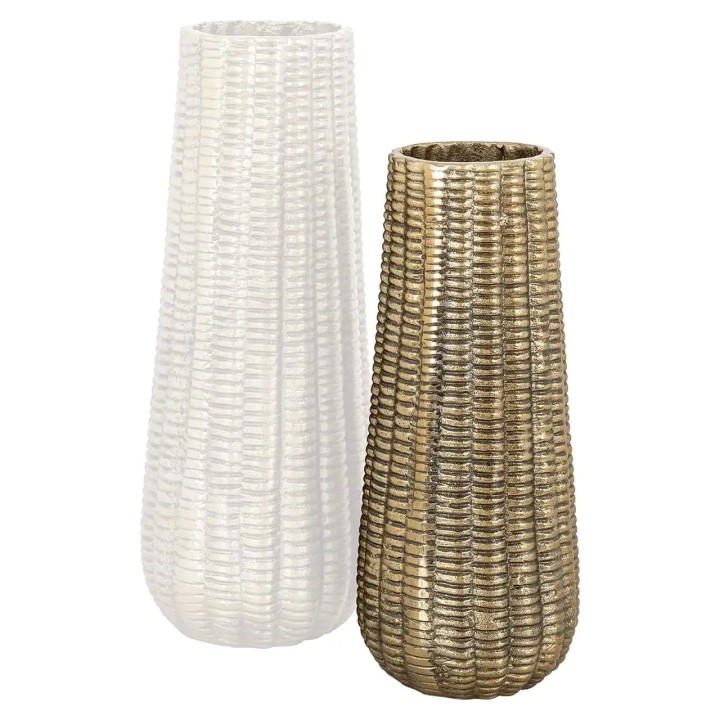 Richmond Vaso Loran piccolo alluminio oro 35 cm