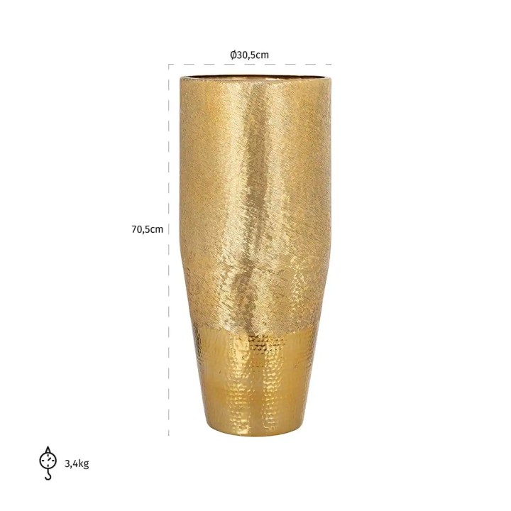Richmond Vaso da terra Nalim oro alto 71 cm