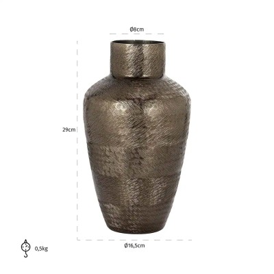 VASE JOAH SMOKE BLACK  2