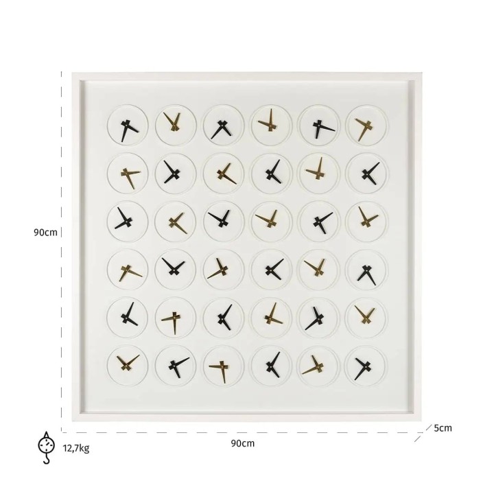 Richmond Quadro Wall Art Time 90 × 90 cm