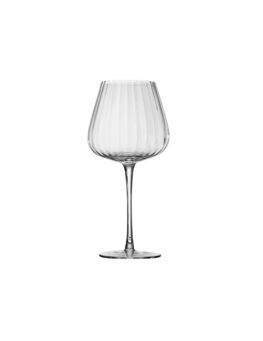 Set 4 Calici Ballon Boulevard Brandani in Vetro Trasparente - h 23 cm