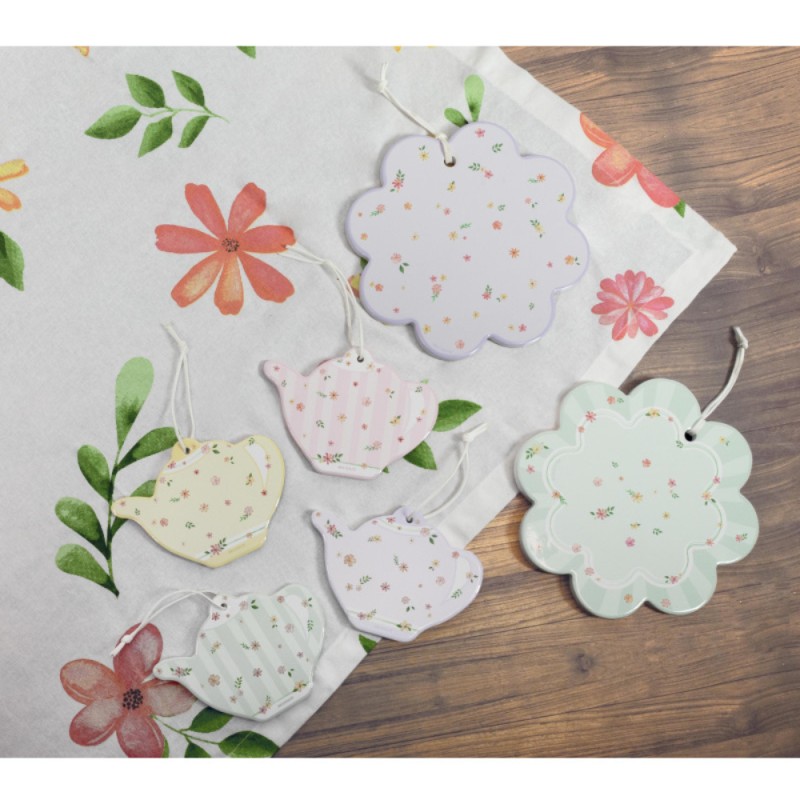 Brandani Decoration Polline Lilla in Ceramica e...