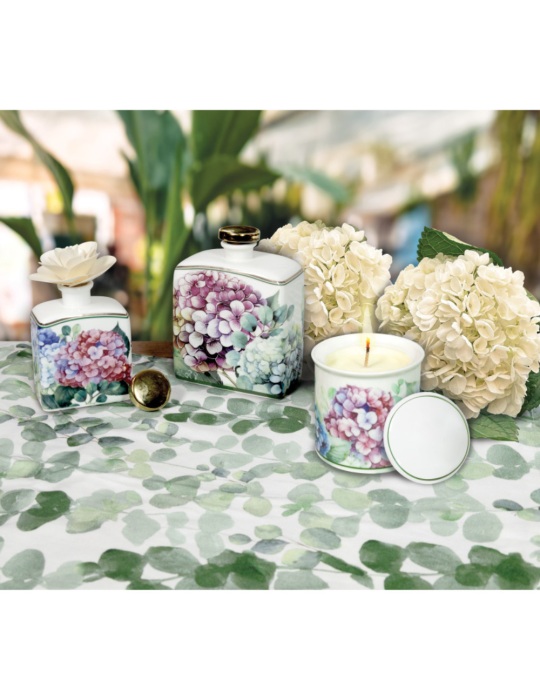 CANDELA FLORA C/COPERCHIO NEW BONE CHINA/CERA DI