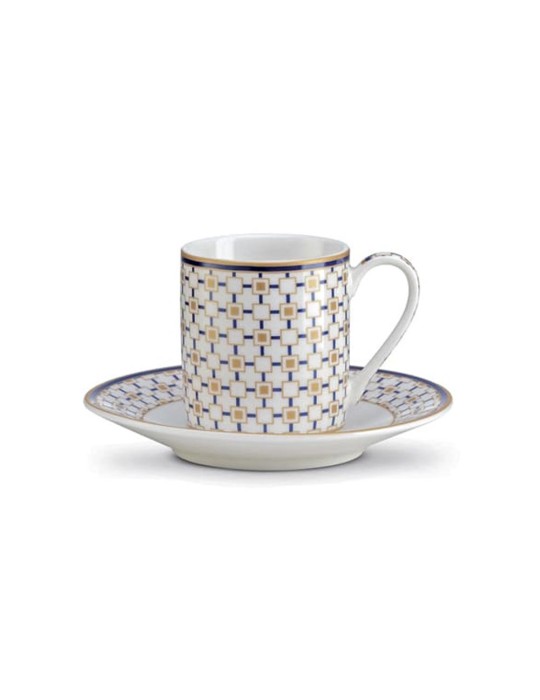 SET 2 TAZZINE ESPR. C/PIATTINO CHARLES C/GIFTBOX
