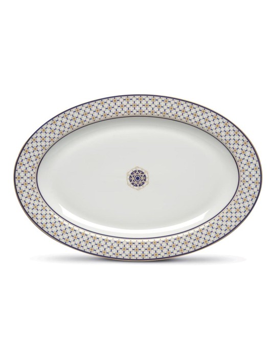 Vassoio Ovale Charles in Porcellana 36×24,5 cm – Pozzi Milano