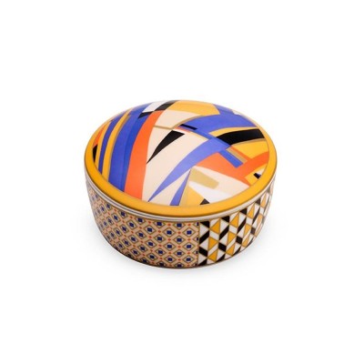 P.GIOIE TONDA PORC C/COPERCHIO GIFTBOXLIVING ABSTR