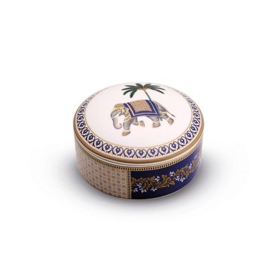 P.GIOIE TONDA PORC C/COPERCHIO GIFTBOXLIVING JAIPU
