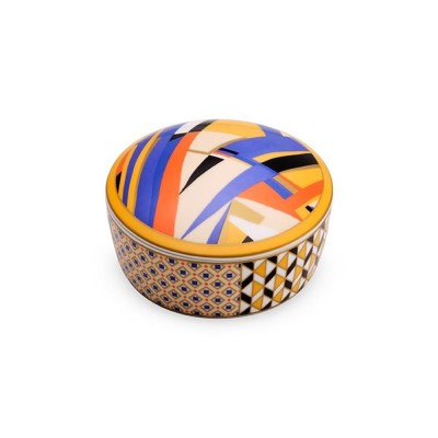 P.GIOIE TONDA PORC C/COPERCHIO GIFTBOXLIVING ABSTR