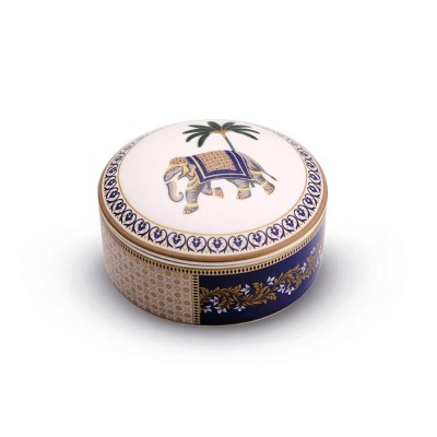 P.GIOIE TONDA PORC C/COPERCHIO GIFTBOXLIVING JAIPU