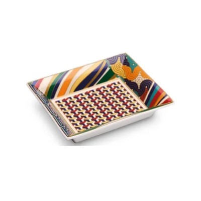 SVUOTATASCHE PORC C/COPERCHIO GIFTBOXLIVING GEOME