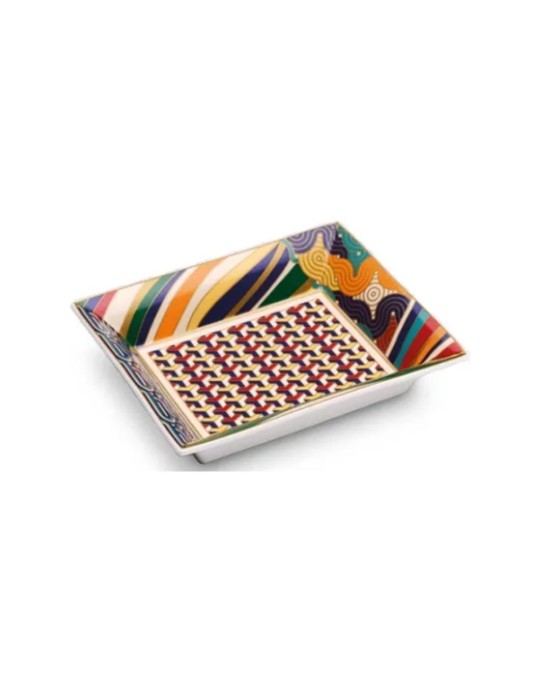SVUOTATASCHE PORC C/COPERCHIO GIFTBOXLIVING GEOME