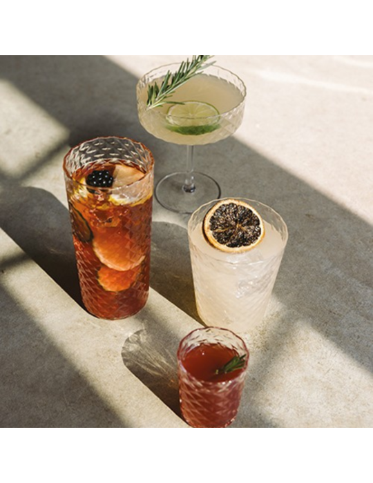 SET 4 TUMBLER VENEZIANO MIXOLOGY TRASPARENTE