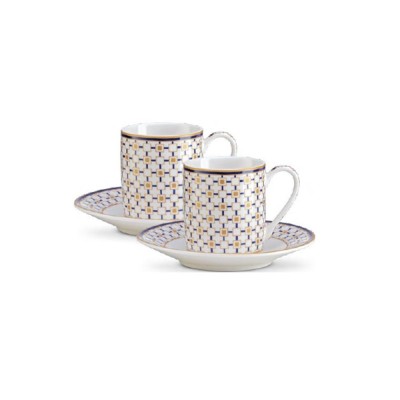 SET 2 TAZZINE ESPR. C/PIATTINO CHARLES C/GIFTBOX 2
