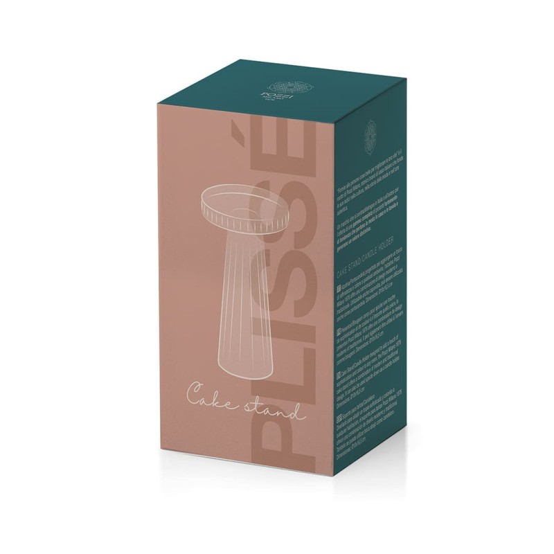 Portacandele / Alzatina in Vetro Bicolore...