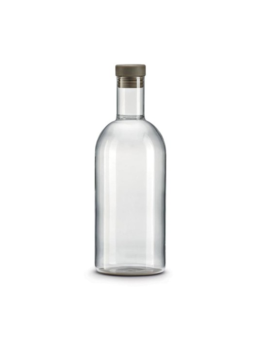 BOTTIGLIA 1.2 LT IN VETRO BOROSIL GIFTBOX MARRONE