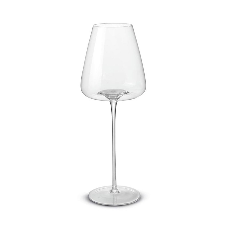 Set 2 Calici Vino Pozzi Milano in Cristallo Soffiato – Trasparente (350 ml)