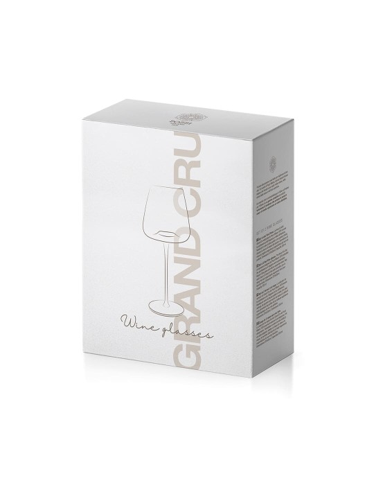 SET 2 CALICI VINO IN CRIST COLORBOX TRASP