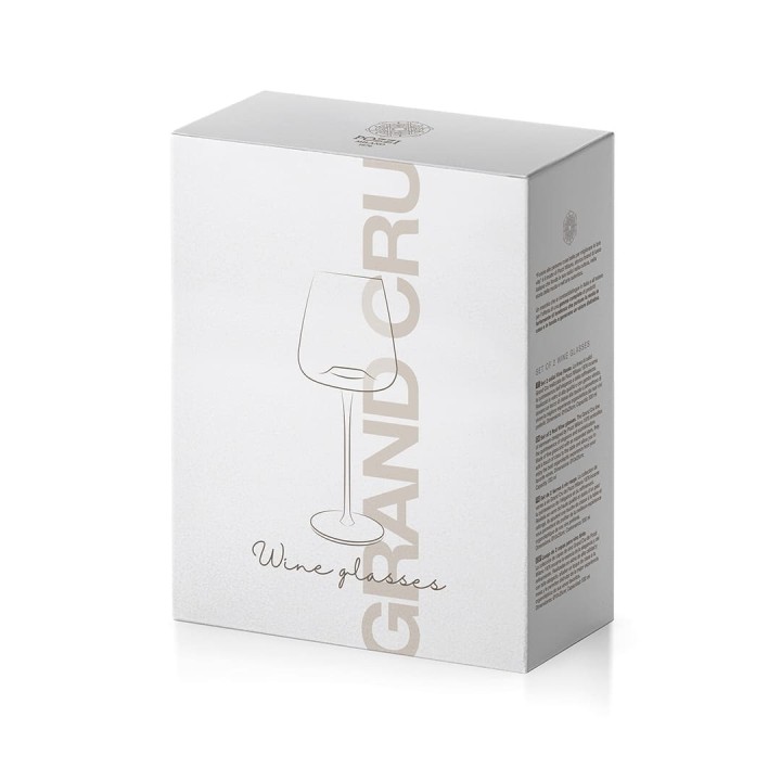 Pozzi Milano Set di 2 calici da vino trasparenti da 530 ml