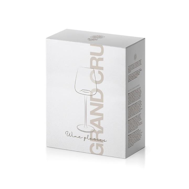 Pozzi Milano Set di 2 calici da vino trasparenti da 660 ml