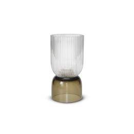 Pozzi Milano Vaso bicolore trasparente e caffè