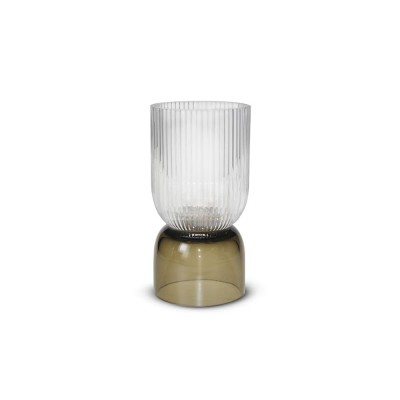 VASO IN VETROIN GIFTBOX BICOLOR TRASP. CAFFE'