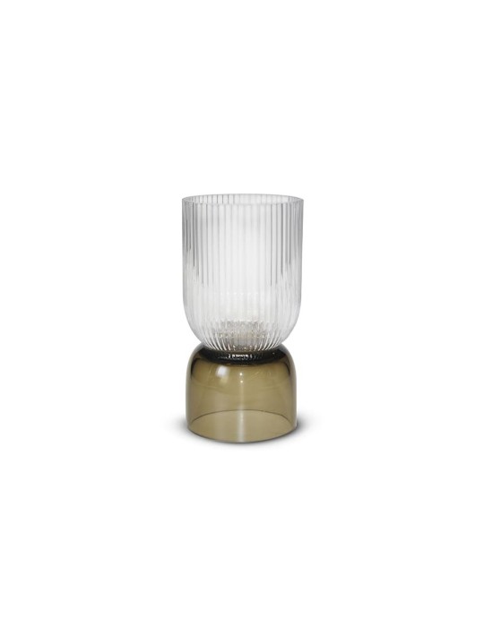 VASO IN VETROIN GIFTBOX BICOLOR TRASP. CAFFE'