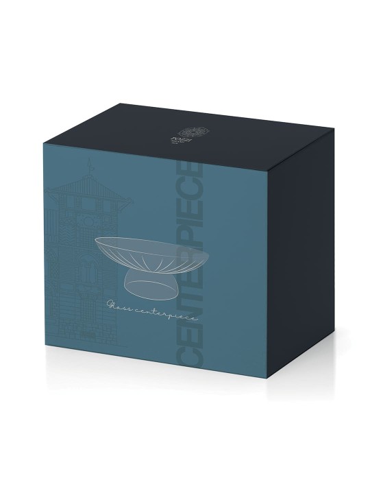 Centrotavola in Vetro Bicolore Blu-Nero – Pozzi...