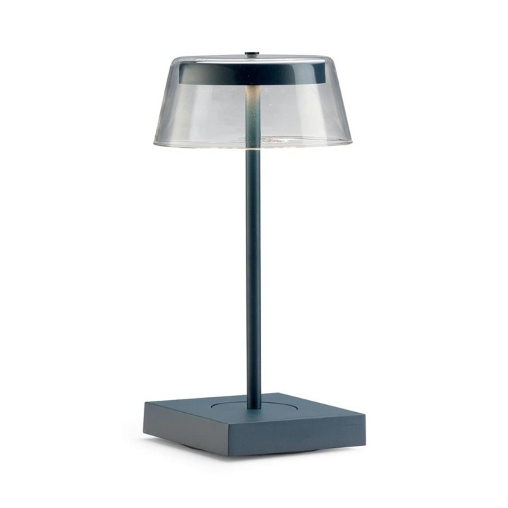 Pozzi Milano Lampada LED Colorbox ricaricabile blu