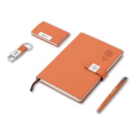 Pozzi Milano Set regalo Note arancio con taccuino A5