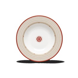 Pozzi Milano Piatto fondo Kashmir in porcellana Ø 21,5 cm