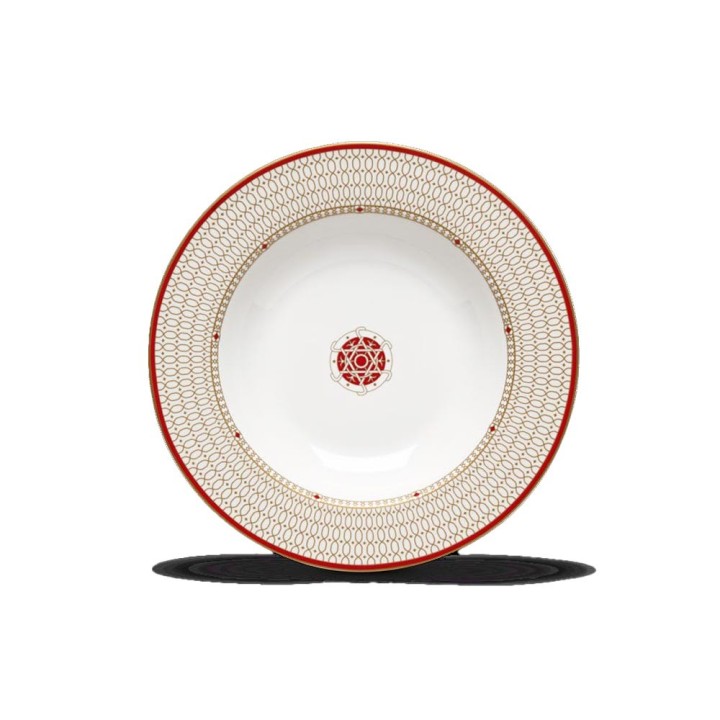 Pozzi Milano Piatto fondo Kashmir in porcellana Ø 21,5 cm