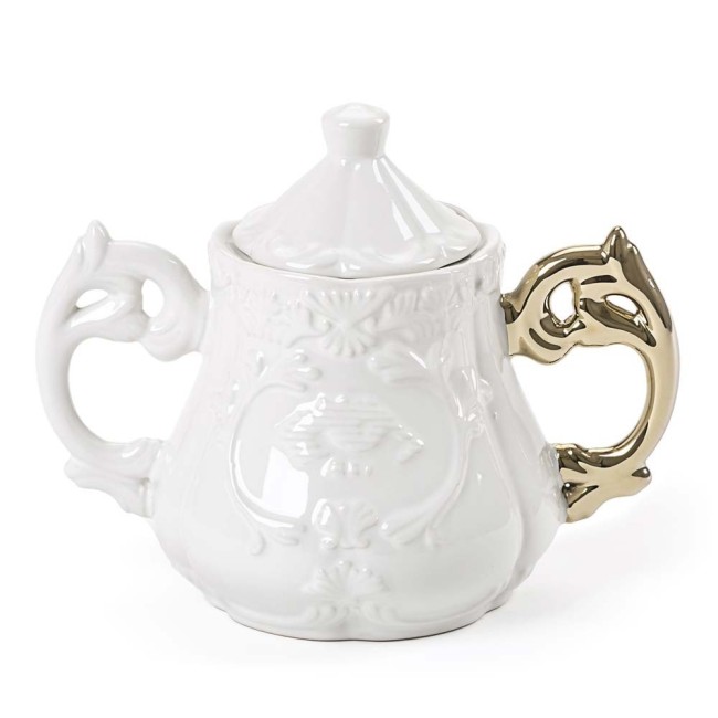 I-Wares Gold I-Sugar di Seletti – Zuccheriera Iconica in Porcellana Dorata