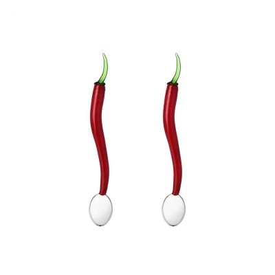 SET 2 CUCCHIAINI PEPERONCINO