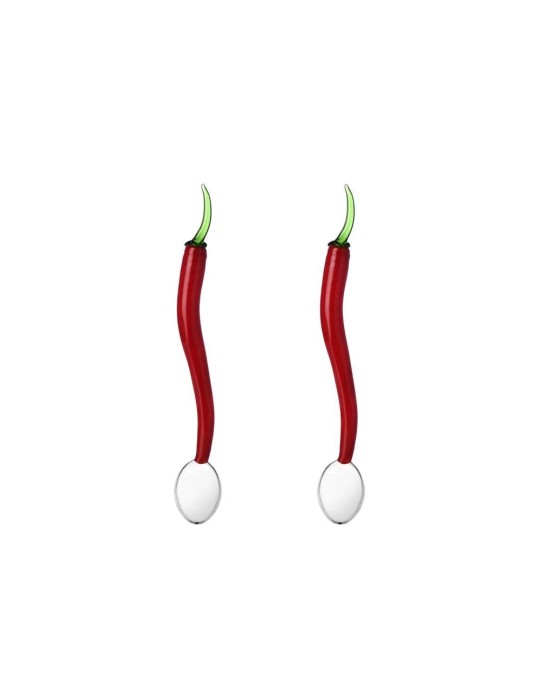 SET 2 CUCCHIAINI PEPERONCINO