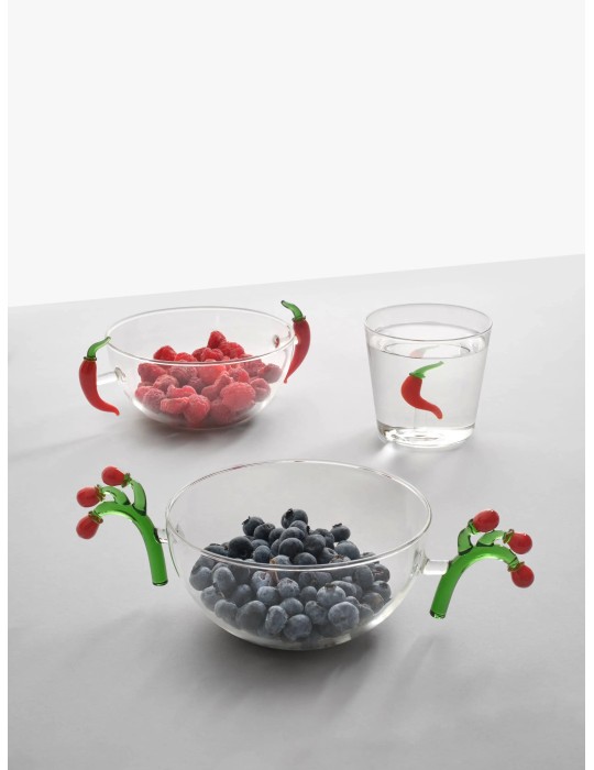 Coppetta in Vetro Borosilicato con Manici a...