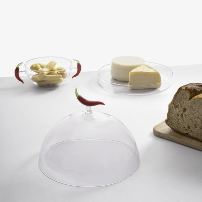 Cupola in Vetro con Piatto Peperoncino Vegetables –... 2