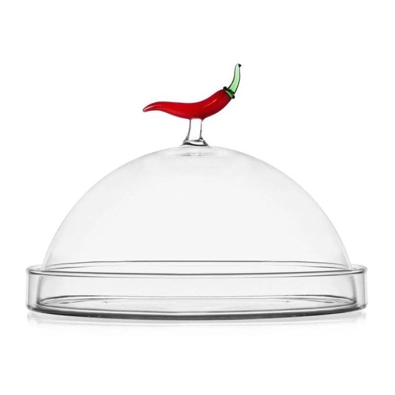 Cupola in Vetro con Piatto Peperoncino Vegetables – Ichendorf Milano