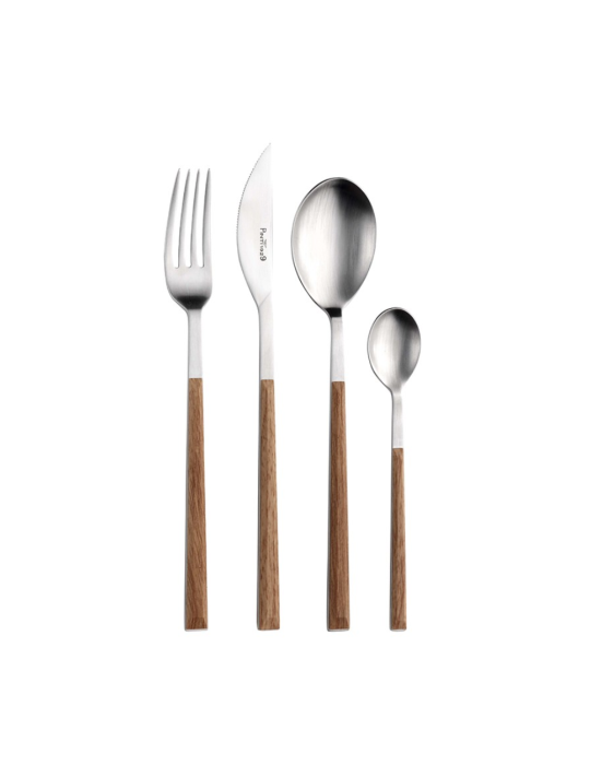 SERV. 24 PZ SUSHI QUEEN SATIN TEAK S/REG