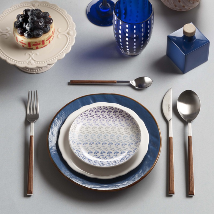 Pintinox Set di 24 posate Sushi Queen satinate teak