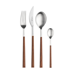 Pintinox Set di 24 posate Sushi Queen satinate mogano