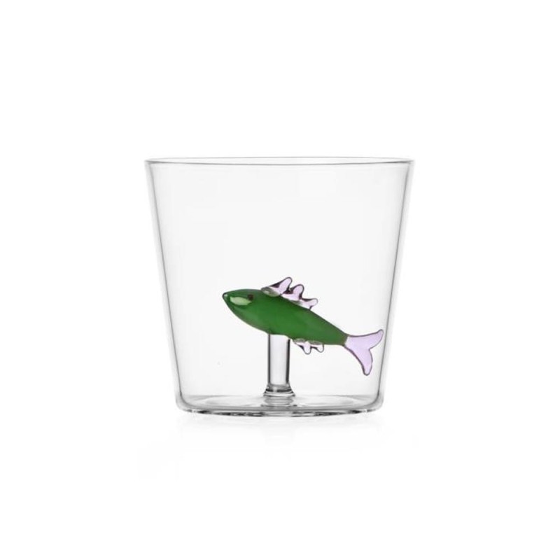 Bicchiere Tumbler Sardina Verde "Marine Garden" Ichendorf Milano