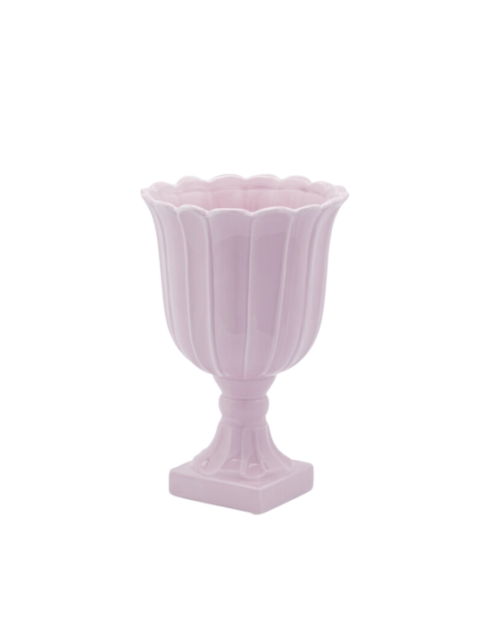 VASO TULIP COPPA CON PIEDE H35