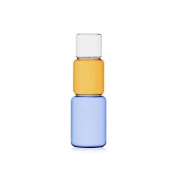 Ichendorf Milano Vaso blu, ambra e trasparente 35 cm