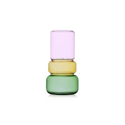vaso rosa/ambra/verde