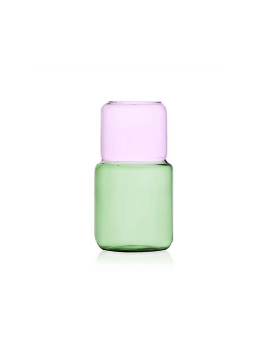 vaso rosa/verde