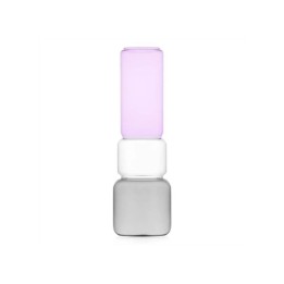 Ichendorf Milano Vaso smoke, trasparente e rosa 35 cm