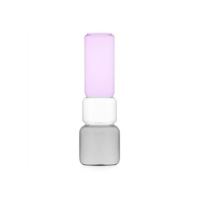 vaso smoke/clear/rosa