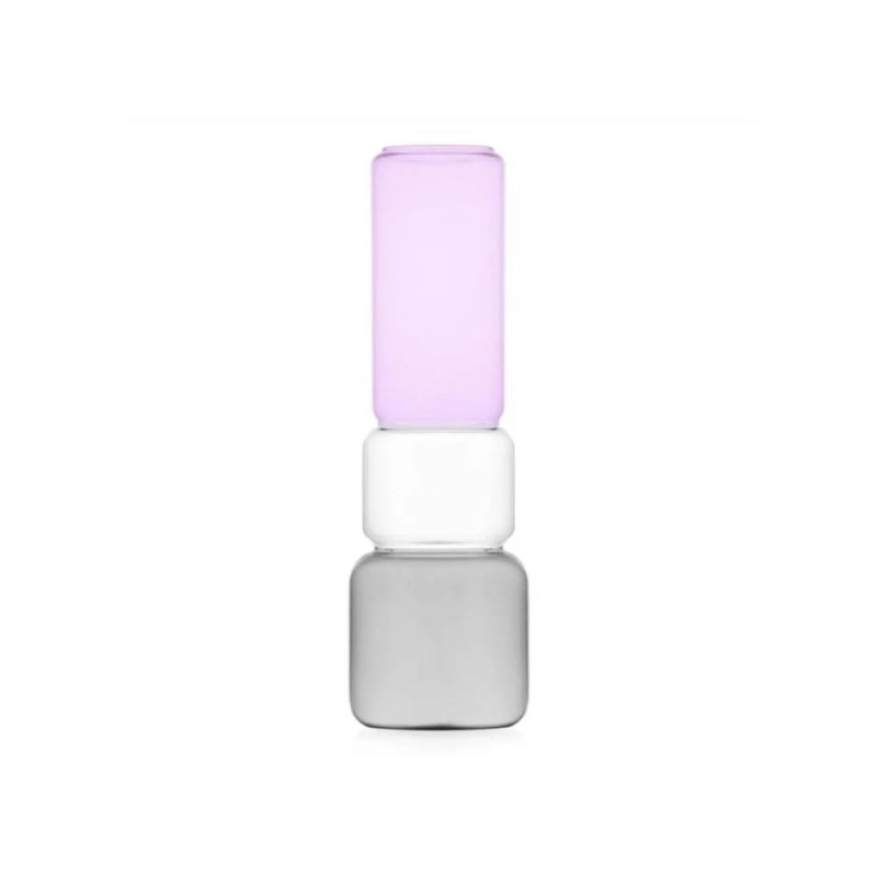 vaso smoke/clear/rosa