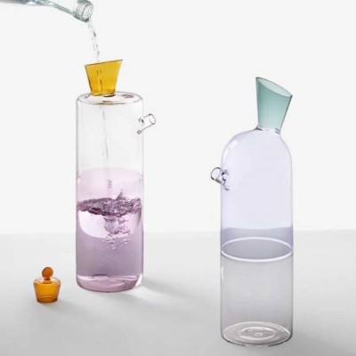 Bottiglia in Vetro Borosilicato Travasi Clear-Lilla-Verde... 2
