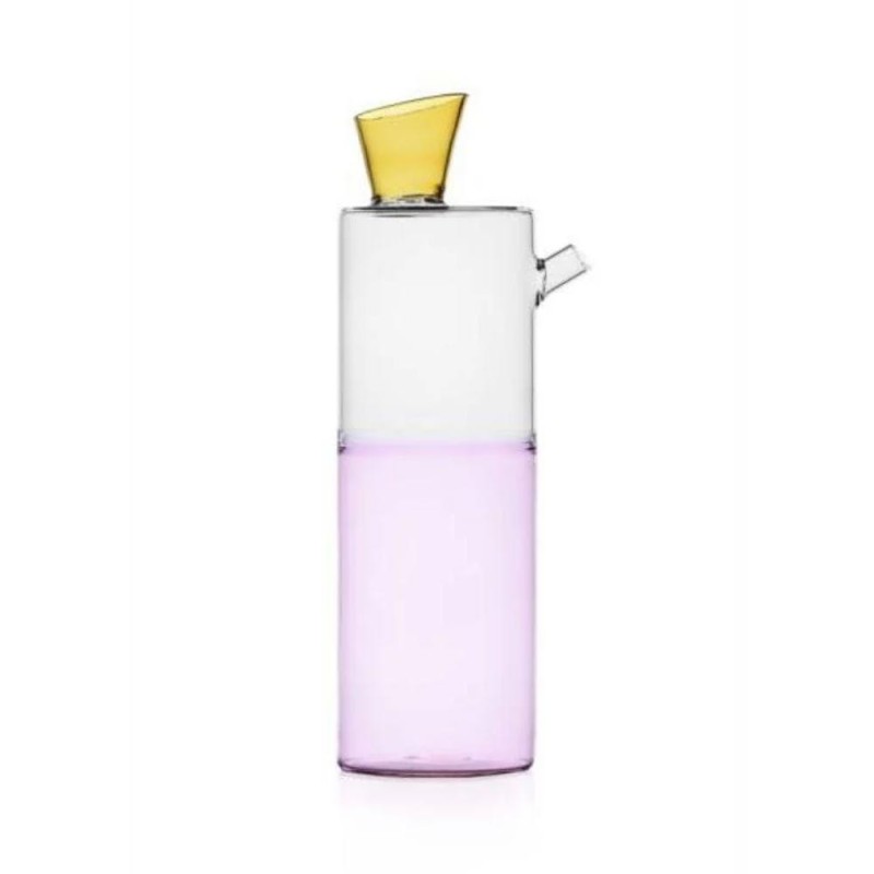 Ichendorf Milano - Bottiglia Travasi in Vetro Borosilicato Ambra / Trasparente / Rosa